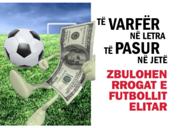 Të varfër në letra, të pasur në jetë, zbulohen rrogat e futbollit elitar