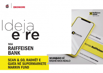 Ideja e re nga Raiffeisen Bank, Scan & Go, radhët e gjata në supermarkete marrin fund