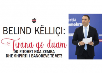 Belind Këlliçi: TIRANA që duam do fitohet nga zemra dhe shpirti i banorëve të vet!