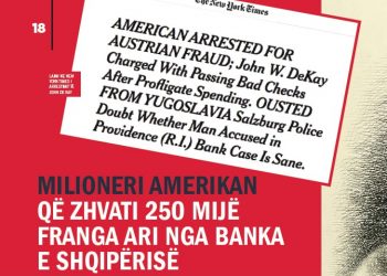 Milioneri amerikan që zhvati 250 mijë franga ari nga Banka e Shqipërisë