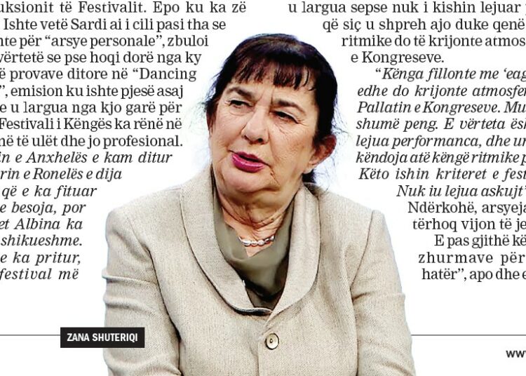 Zana Shuteriqi/ Profesoresha e jurisë skanon Festivalin e RTSH